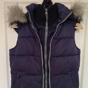 Puffer Vest with Removable Hood